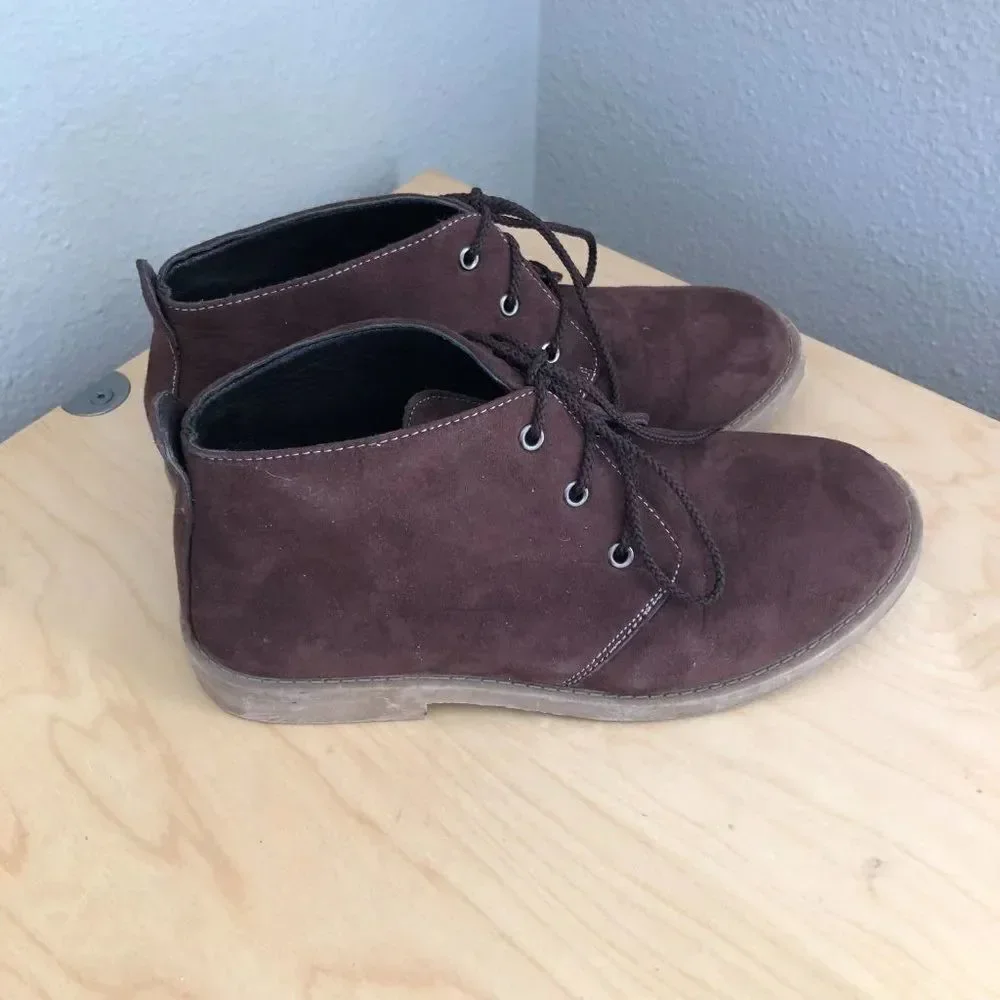 JOSEPH ALLEN Desert Chukka Boots Boy's size 4 Brown Tan Comfort